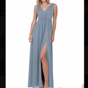 Azazie Dress (Dusty Blue)